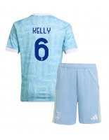 Juventus Lloyd Kelly #6 Venkovní dres pro děti 2025-26 Krátký Rukáv (+ trenýrky)